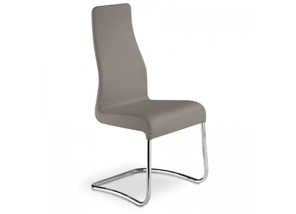 FLORENCE Collection Italian Taupe Leather Dining Chair by Talenti Casa