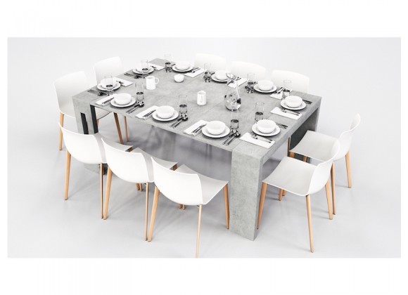 Casabianca Elasto Melamine Extendable Console Dining Table