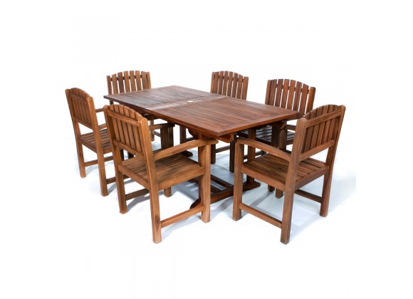 7-Piece Rectangle Dining Chair Set 