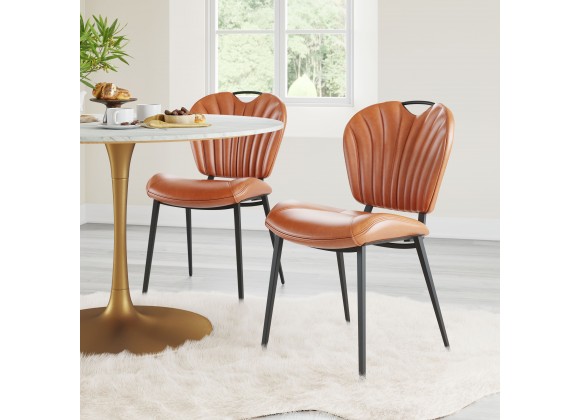 Zuo Modern Terrence Dining Chair (Set of 2) Vintage Brown- Lifestyle