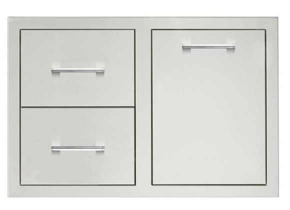 TrueFlame 33" 2-Drawer And Access Door Combo - Front