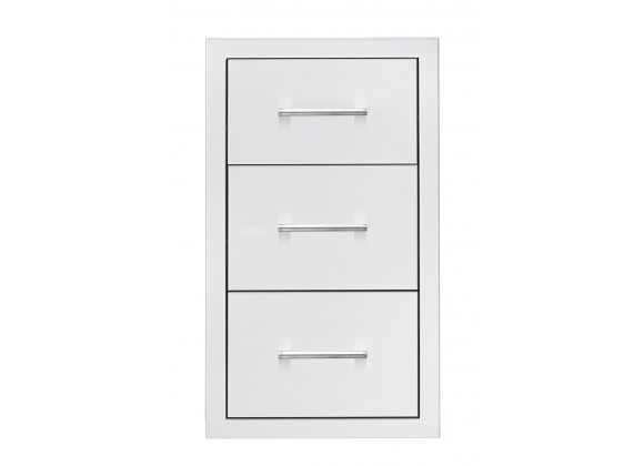 TrueFlame 17" Triple Drawer - Front