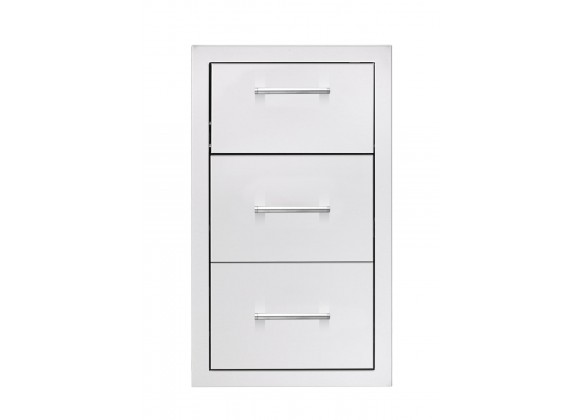 TrueFlame 17" Vertical 2-Drawer And Paper Towel Holder Combo