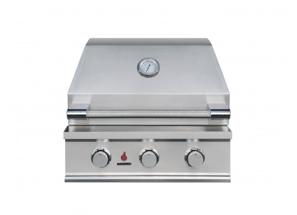 TrueFlame E Series 25" 3 Burner Gas Grill - Lid Closed
