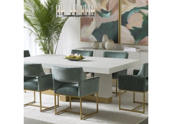 Sunpan Greco Dining Table in Gauntlet Grey 95.5'' - Lifestyle