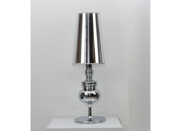 Daniel Table Lamp Silver Carbon Steel Fabric