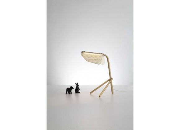 Piper Table Lamp Golden Carbon Steel