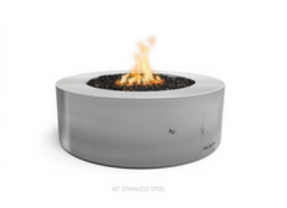 The Outdoor Plus 48" Unity Fire Pit - 24" Tall - Stainless Steel