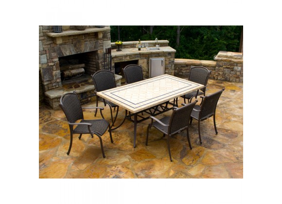 Tortuga Outdoor Marquesas 7pc set w/ arm chairs