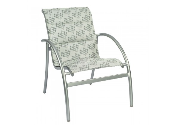Woodard Tribeca Padded Dining Armchair - Angled