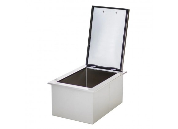 TrueFlame 17"x 24" 1.7c Drop-in Cooler - Lid Opened