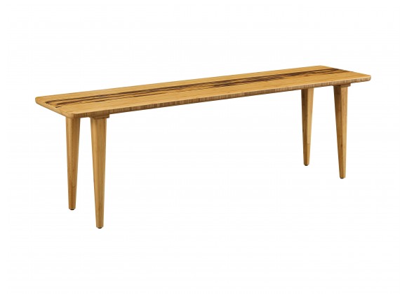 Greenington Azara Bench, Caramelized - Front Side Angle 