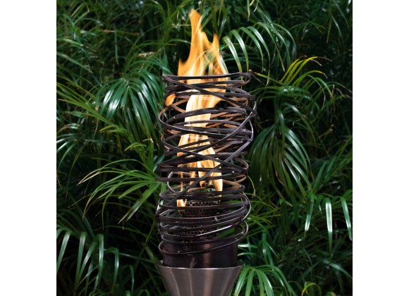 The Outdoor Plus Cyclone Fire Torch - Stainless Steel