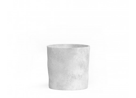 Azzurro Living Tulum 17" Pot In White Rock Concrete