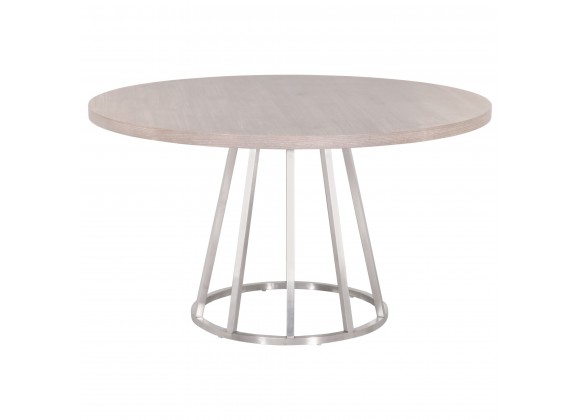Turino Carrera 54 Round Dining Table Top - Natural Gray - Front