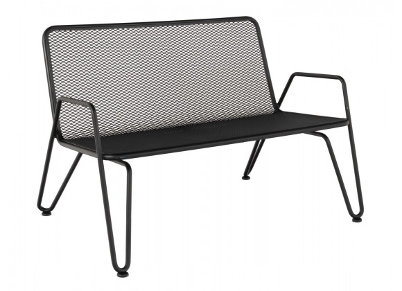 Woodard Turner Love Seat with Optional Cushion - Angled