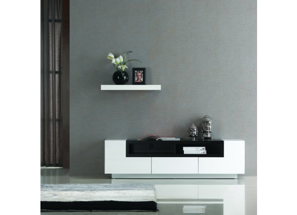 J&M Furniture W TV002 -White Gloss Dark Oak