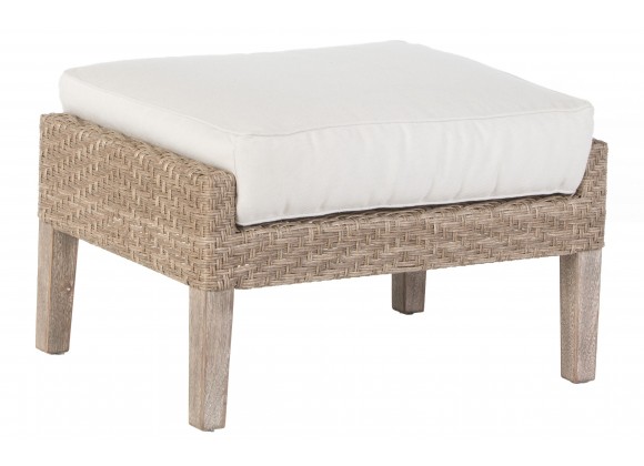 Alfresco Home Cornwall Ottoman - Front Side Angle
