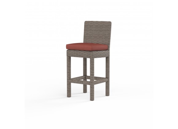 Coronado Counter Stool in Canvas Henna w/ Self Welt - Front Side Angle