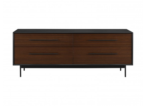 Greenington Park Avenue 4 Drawer Double Dresser Ruby - Front Angle