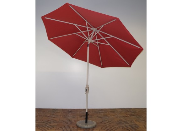 Shade Trends 9' x 8 Rib Premium Market Umbrella - Paprika Outdura