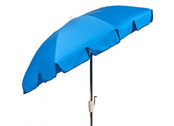 Woodard 9' Teak Market Umbrella