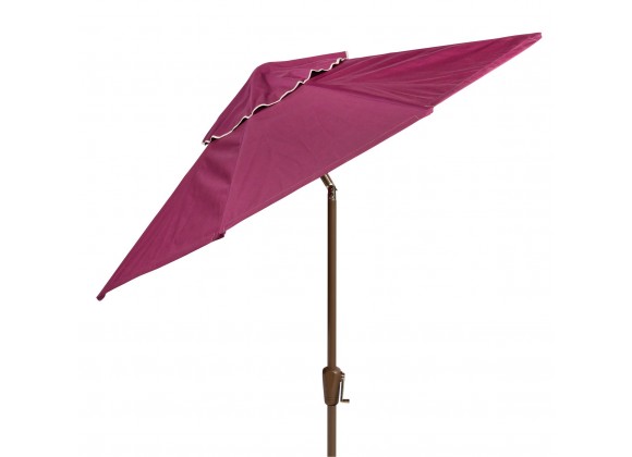 Woodard 7.5' Aluminum 8-Rib Market Umbrella - Angled