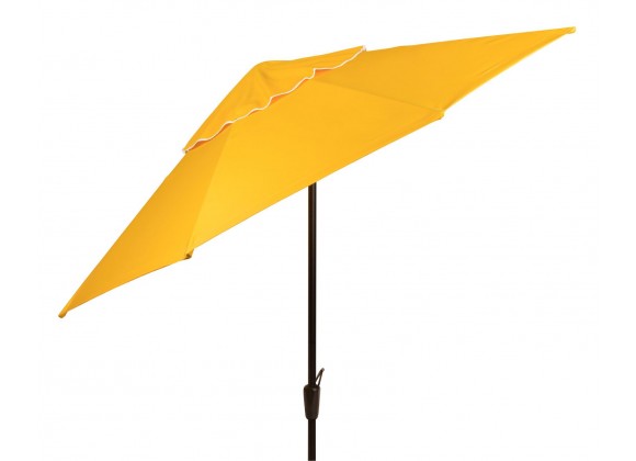 Woodard 9' Aluminum Market Umbrella with Auto-Tilt in Yellow