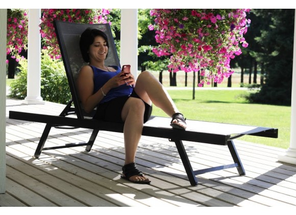 Vivere aluminum urban sun lounger sales