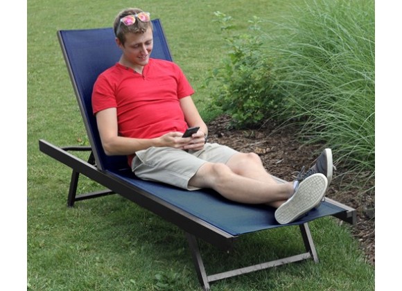 Vivere aluminum urban sun lounger sales