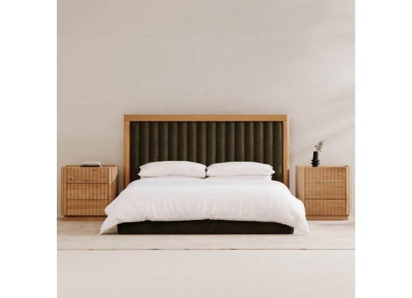 Moe's Home Collection Nina King Bed, Green - Lifestyle