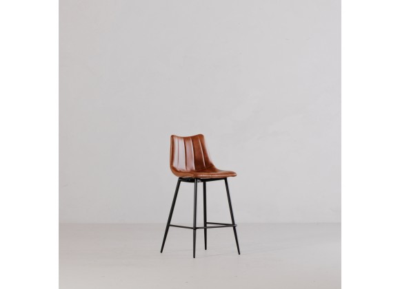 Moe's Home Collection Alibi Barstool in Brown - Set of Two - Lifestyle