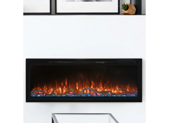 Modern Flames Spectrum Slimline 50" / 60'' / 74'' / 100'' Ultra-Slim Build-In Electric Fireplace - SPS-50B / 60B / 74B / 100B - Lifestyle