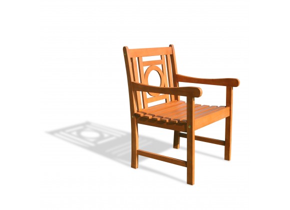 Malibu Eco-friendly Outdoor Hardwood Garden Arm Chair