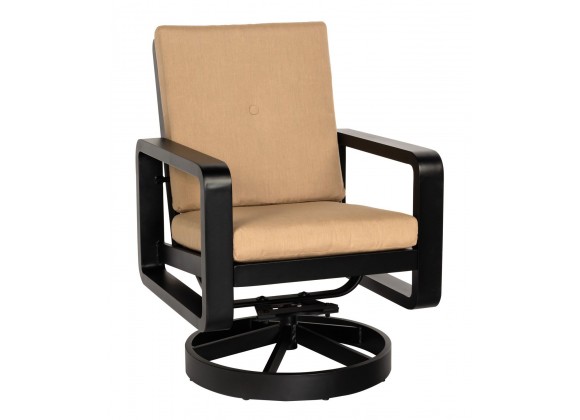 Woodard Vale Swivel Rocking Dining Armchair