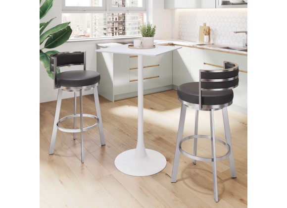 Valleta Bar Table in White- Lifestyle 1