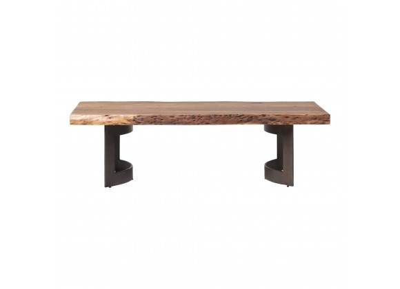 Moe's Home Collection Bent Coffee Table Smoked - Front Angle