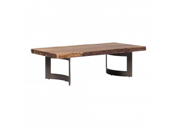 Moe's Home Collection Bent Coffee Table Smoked - Front Side Angle