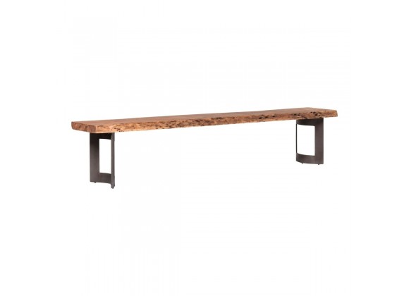 Moe's Home Collection Bent Extra Small Bench - Smoked - Perspective