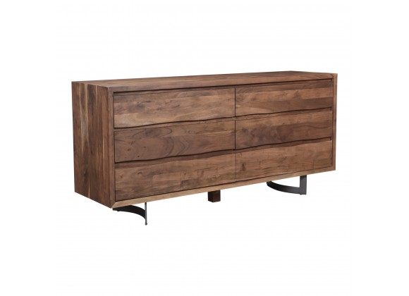 Moe's Home Collection Bent Dresser, Smoked - Front Side Angle