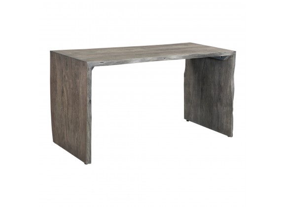 Moe's Home Collection Tyrell Desk, Grey - Front Side Angle
