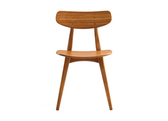 Greenington Cassia Dining Chair, Amber, (Set of 2), Front Angle