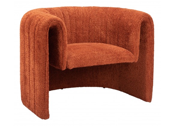 Viana Accent Chair Burnt Orange - Angled