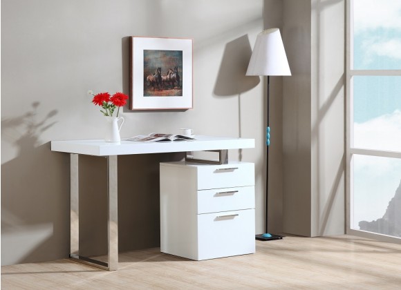 J&M Furniture Vienna Desk In White