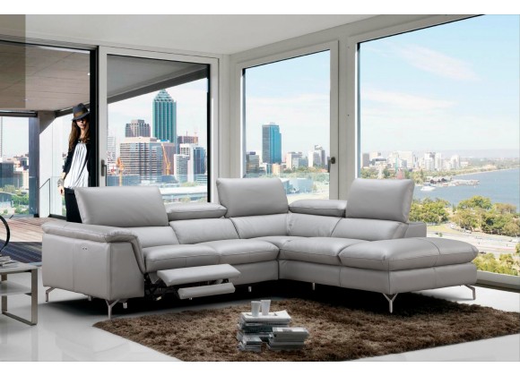 J&M Furniture Viola Premium Leather Sectional  RHFC