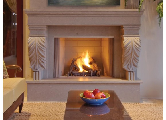 Superior Fireplaces 36" Fireplace With White Herringbone/Stacked Refractory Panels With Electronic Ignition In Natural/Propane