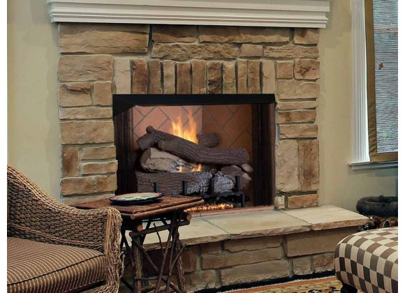 Superior Fireplaces 36" Vent Free Masonry Firebox - Lifestyle