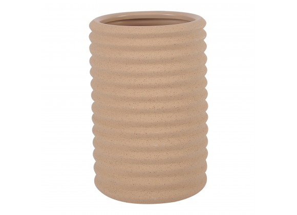 Moe's Home Collection Teku Vase Speckled Sand - Front Angle