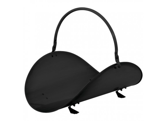 Mr. Bar-B-Q UniFlame® 19 in Black Finish Wood Basket