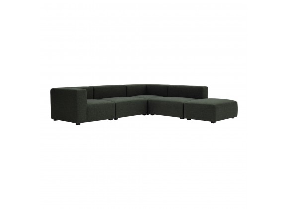 Moe's Home Collection Romy Dream Modular Sectional Dark Green - Front View